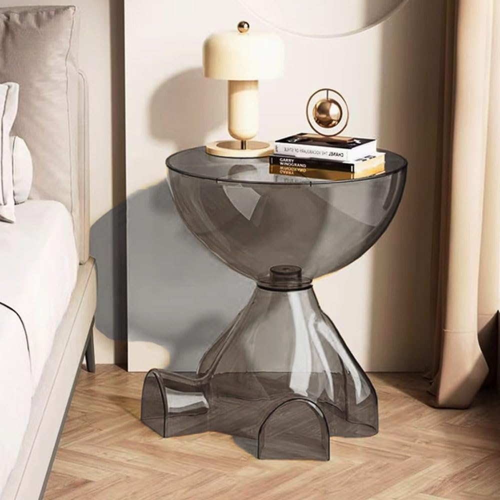 Table ronde design avec rangement caché