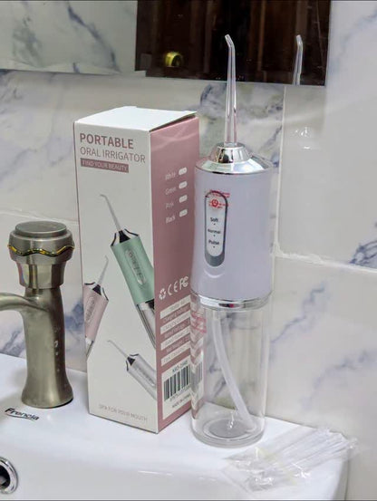 Hydropulseur Dentaire sans Fil – Irrigateur Oral avec 4 Embouts et Réservoir Amovible