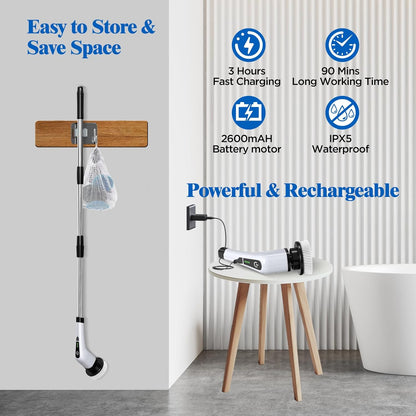 Brosse Électrique de Nettoyage Sans Fil - 9  in 1