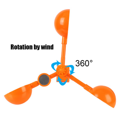 Répulsif Solaire Anti-Oiseaux – 360° Rotation